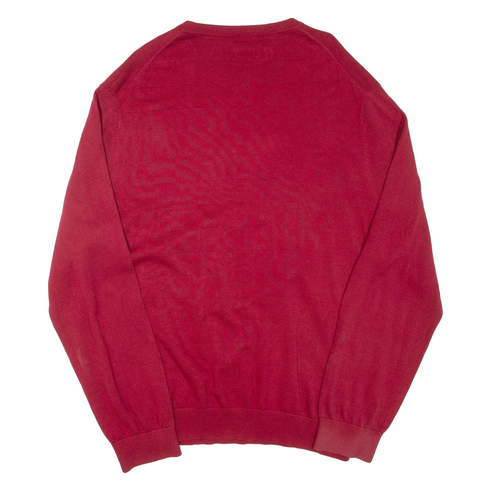 NAUTICA Mens Jumper Red Tight Knit XL
