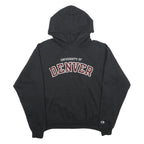 CHAMPION Mens Black University Of Denver Pullover Hoodie M Cotton Blend