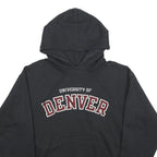 CHAMPION Mens Black University Of Denver Pullover Hoodie M Cotton Blend