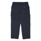 DICKIES Mens Cotton Blend Navy Relaxed Straight Trousers W34 L29 Workwear Cargo