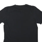 ADIDAS Mens Black Cotton Blend T-Shirt M Short Sleeve Crew Neck Logo Print