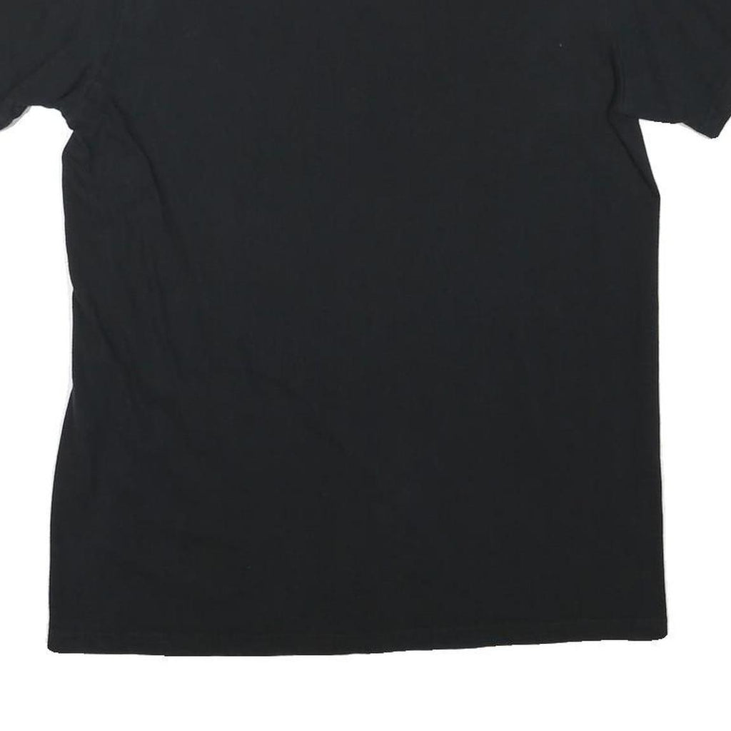 ADIDAS Mens Black Cotton Blend T-Shirt M Short Sleeve Crew Neck Logo Print