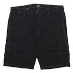 DICKIES Mens Black Cargo Shorts XL W40 Cotton Blend Workwear Style