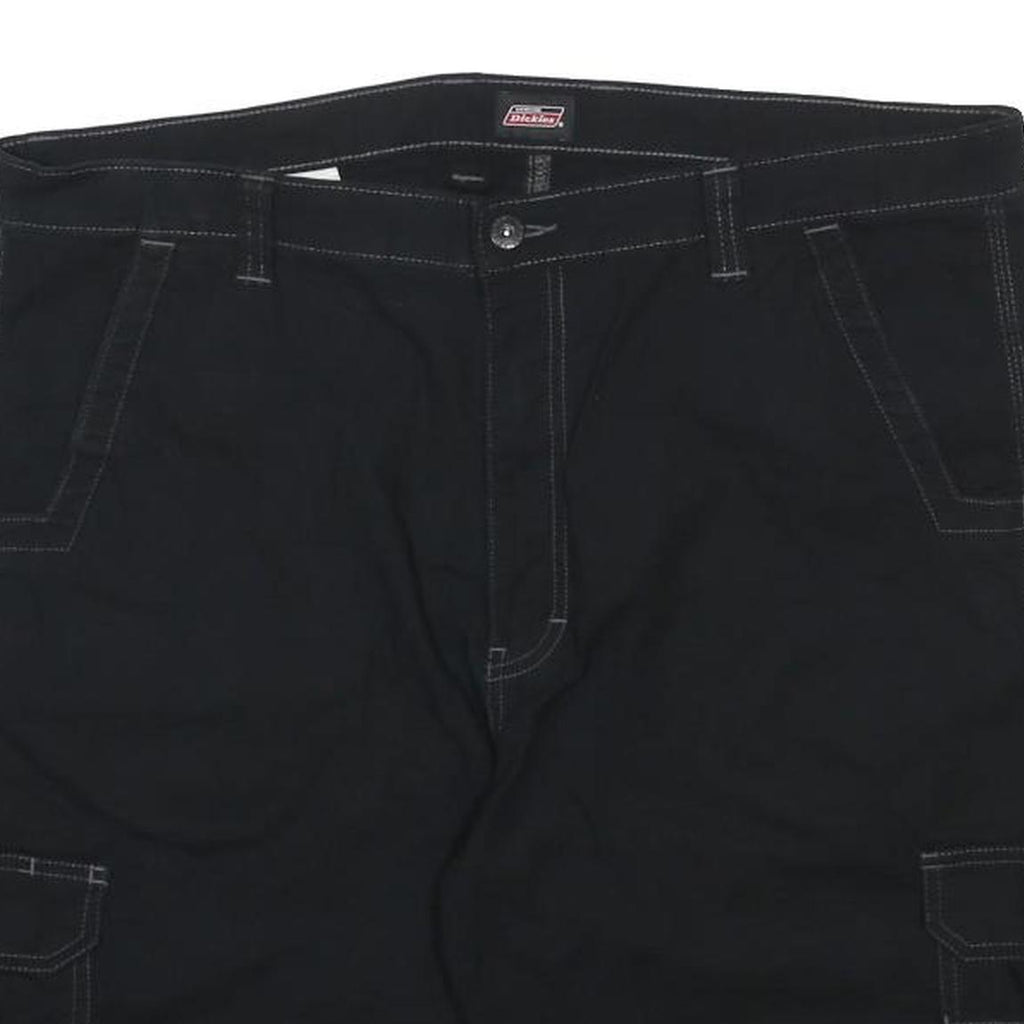 DICKIES Mens Black Cargo Shorts XL W40 Cotton Blend Workwear Style