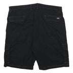 DICKIES Mens Black Cargo Shorts XL W40 Cotton Blend Workwear Style