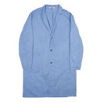 ESCO Mens Blue Cotton Casual Jacket XL Button Pocket Plain Lightweight