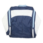 REEBOK Womens Navy & White Zip Up Polyester Blend Track Jacket UK 14 Casual
