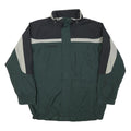 COLUMBIA Mens Green & Black Zip Jacket L Polyester Blend Colourblock Outdoor
