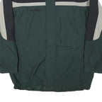 COLUMBIA Mens Green & Black Zip Jacket L Polyester Blend Colourblock Outdoor