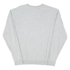 NIKE Mens Grey Cotton Blend Crew Neck Sweatshirt M Classic Logo Sportswear