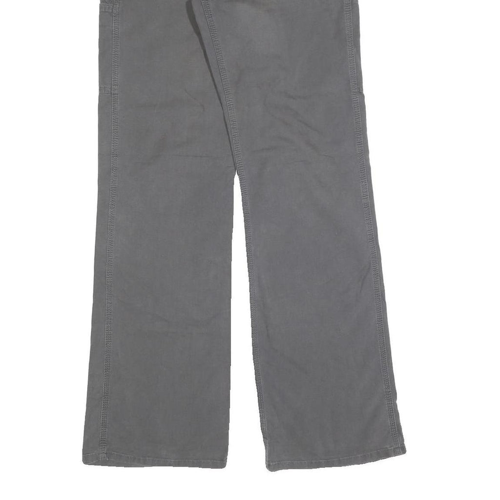 CARHARTT Mens Cotton Blend Grey Regular Leg Trousers W32 L32 Workwear Durable