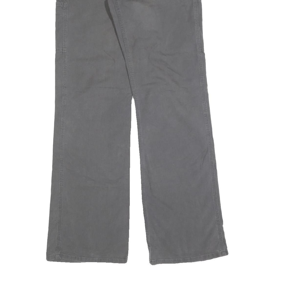 CARHARTT Mens Cotton Blend Grey Regular Leg Trousers W32 L32 Workwear Durable