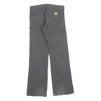 CARHARTT Mens Cotton Blend Grey Regular Leg Trousers W32 L32 Workwear Durable