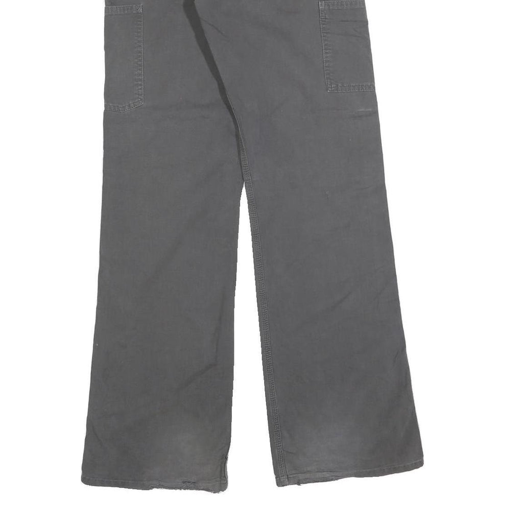 CARHARTT Mens Cotton Blend Grey Regular Leg Trousers W32 L32 Workwear Durable