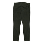 TOMMY HILFIGER Womens Cotton Blend Slim Dark Green Trousers W32 L29 Stylish Fit
