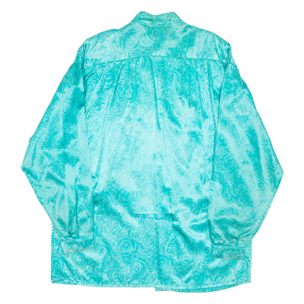 Lightweight Womens Jacket Blue Nylon Crazy Pattern M