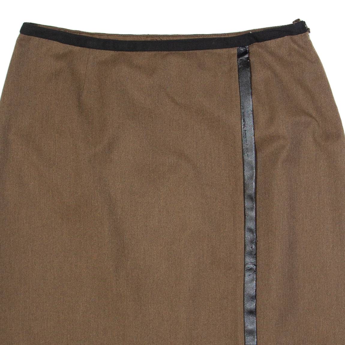 LAURA ASHLEY Womens Straight Skirt Brown Short UK 12