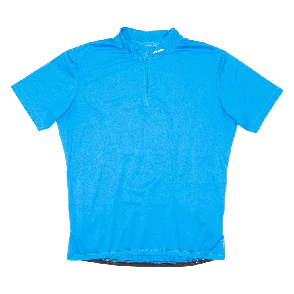 Cycling Mens Jersey Blue 1/4 Zip 2XL