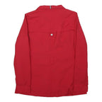 TOMMY HILFIGER Womens Red Jacket S Polyester Zip Plain Casual Lightweight
