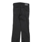 LEVI'S 314 Womens Jeans Black Slim Skinny Denim W24 L32 Zip Cotton Blend