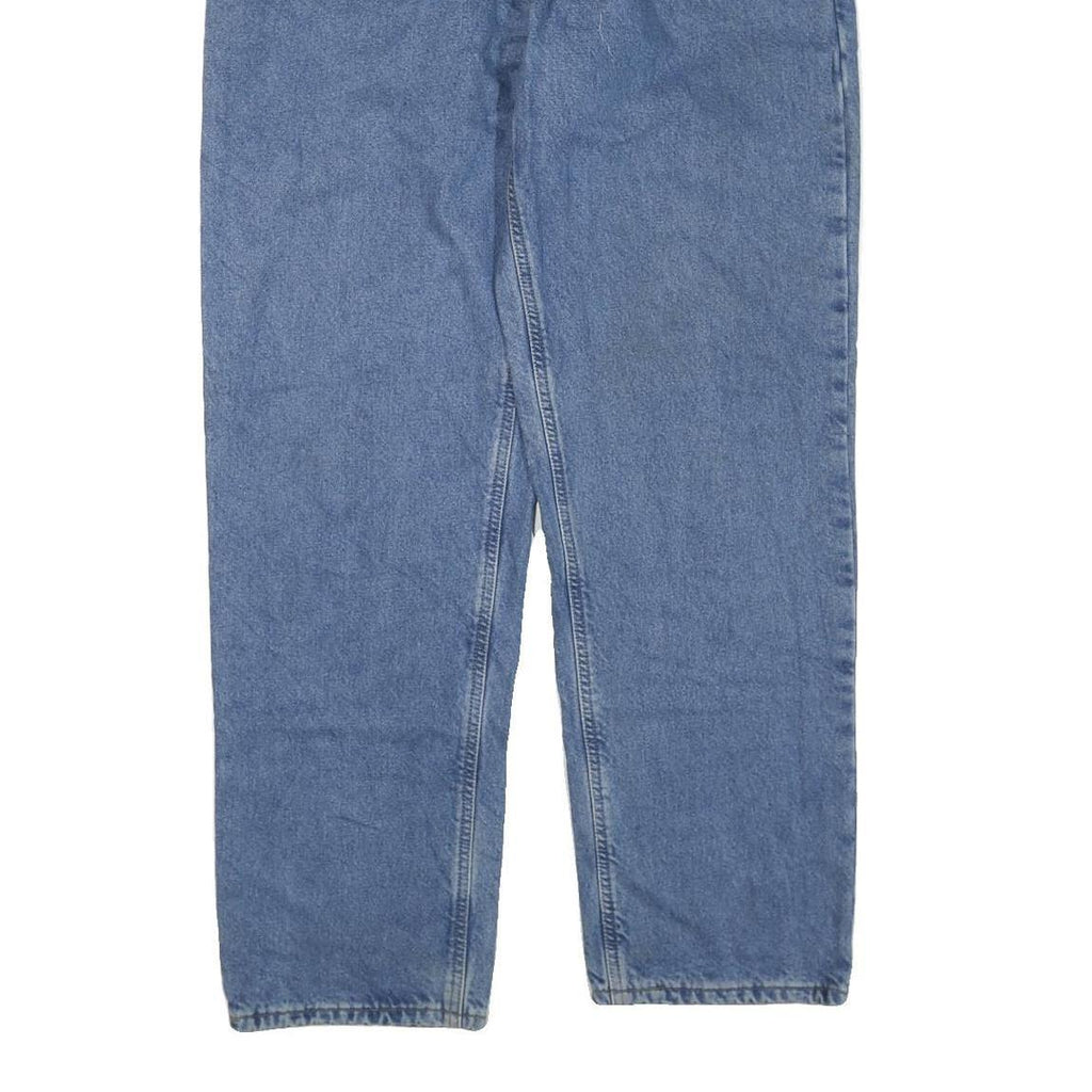 CARHARTT Mens Jeans Blue Regular Straight Denim Medium W40 L34 Workwear Zip