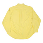 TOMMY HILFIGER Mens Yellow Cotton Blend Shirt 2XL Button Down Classic Fit