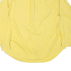 TOMMY HILFIGER Mens Yellow Cotton Blend Shirt 2XL Button Down Classic Fit
