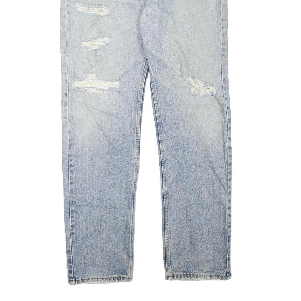 LEVI'S 505 Mens Regular Fit Straight Denim Light Blue W34 L31 Classic Cotton