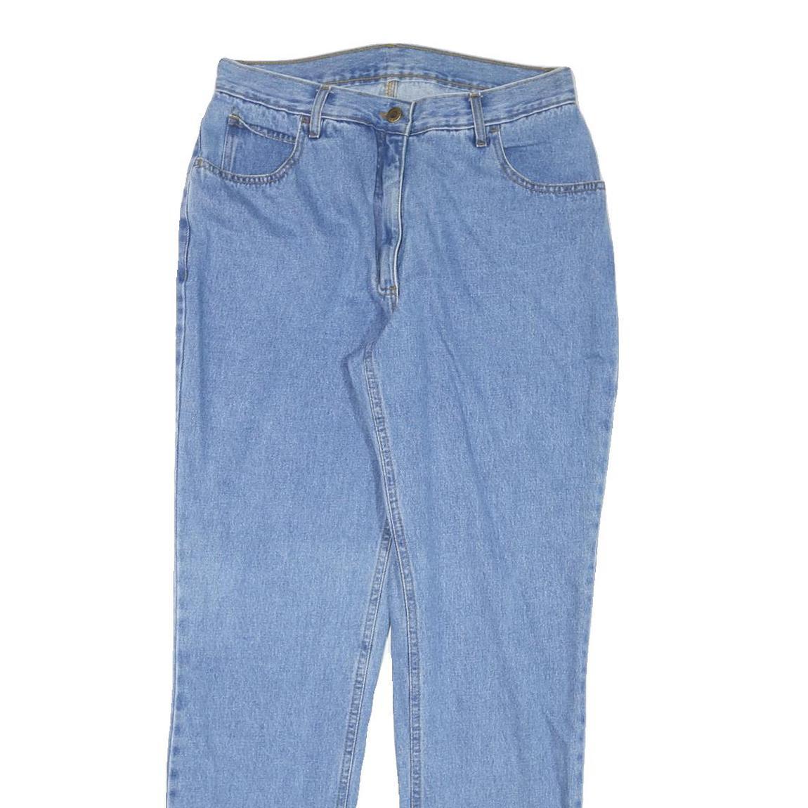 EXPLORER Womens Slim Blue Denim Light Jeans W30 L31 Stylish Cotton Blend Zip