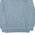 CALVIN KLEIN JEANS Mens Blue Plain Jumper Crew Neck Basic Knit 2XL Cotton Blend