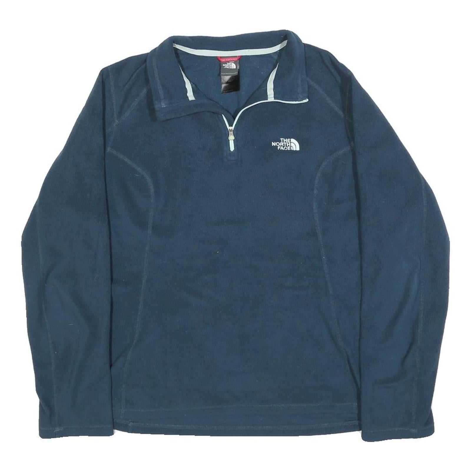 THE NORTH FACE Womens Blue Fleece Pullover Jumper Crew Neck Regular L Outdoor