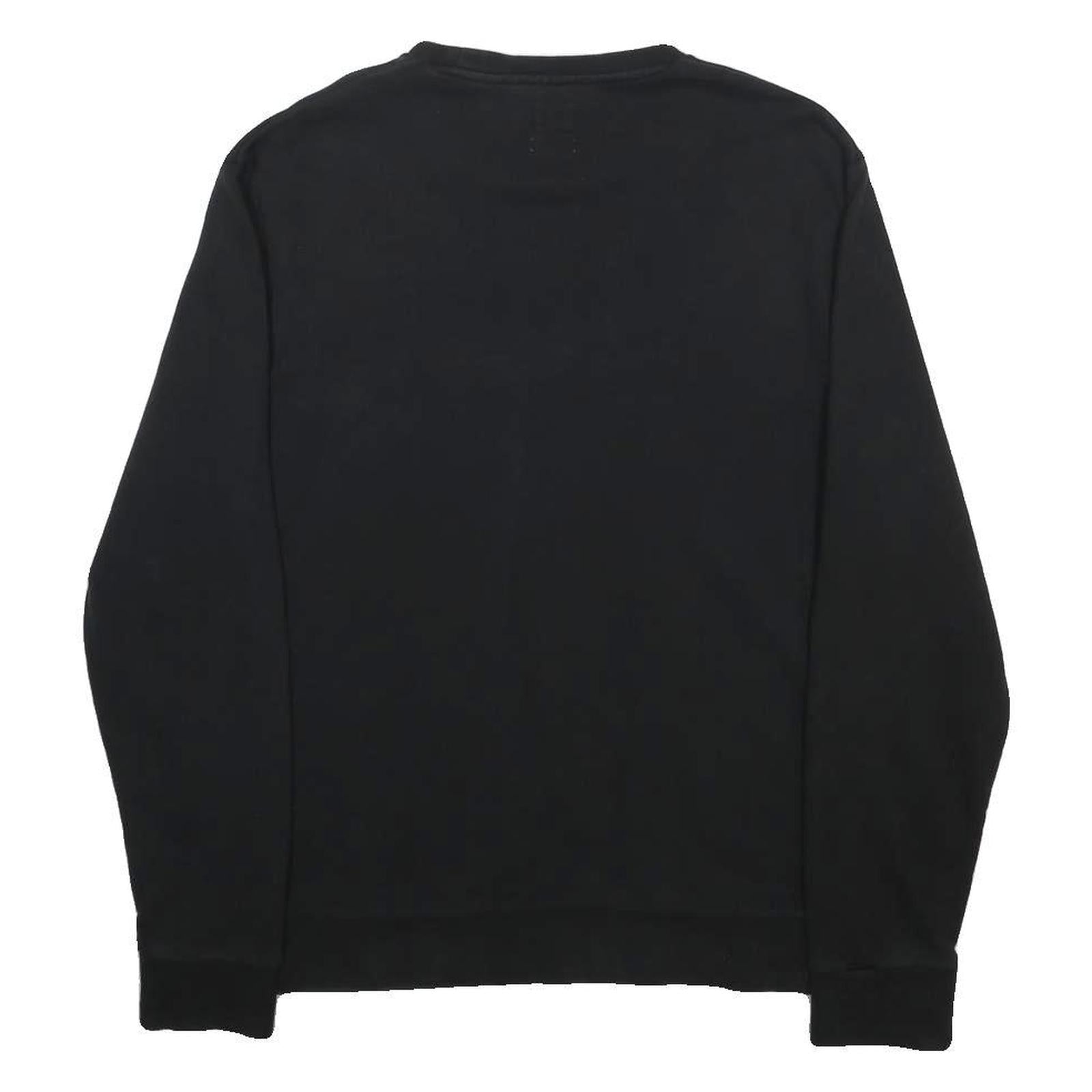 LEVI'S Mens Black Cotton Blend Crew Neck M Sweatshirt Pullover Casual Urban