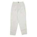 LEE Womens Cotton White Classic Straight Trousers W26 L30 Casual Summer Fit