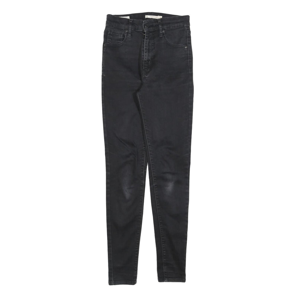 LEVI'S Womens Jeans Black Slim Skinny Denim Medium W26 L30 Stretch Cotton Blend