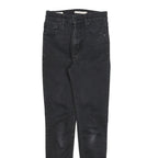 LEVI'S Womens Jeans Black Slim Skinny Denim Medium W26 L30 Stretch Cotton Blend