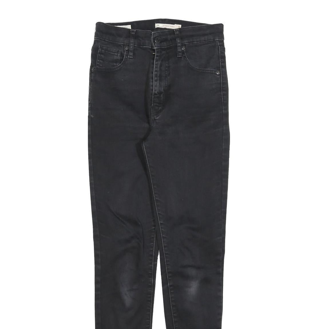 LEVI'S Womens Jeans Black Slim Skinny Denim Medium W26 L30 Stretch Cotton Blend