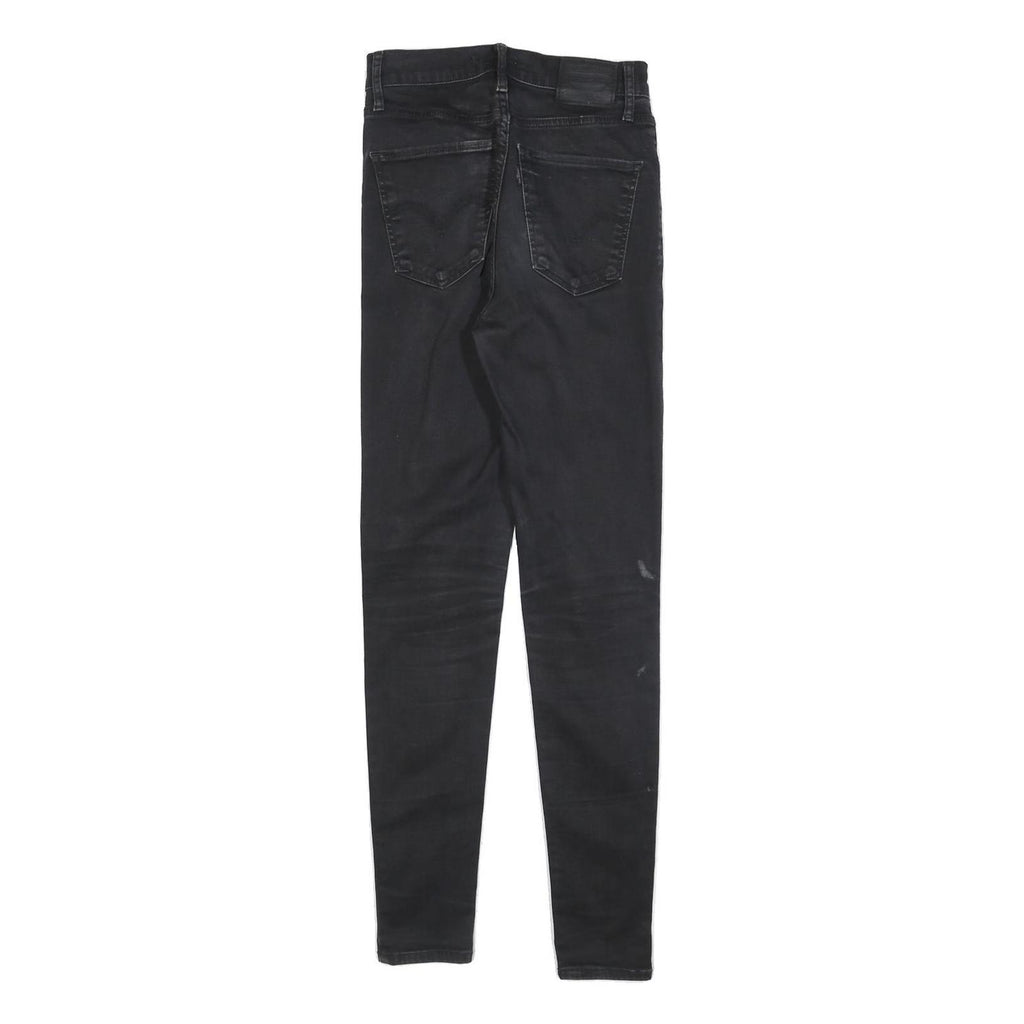 LEVI'S Womens Jeans Black Slim Skinny Denim Medium W26 L30 Stretch Cotton Blend