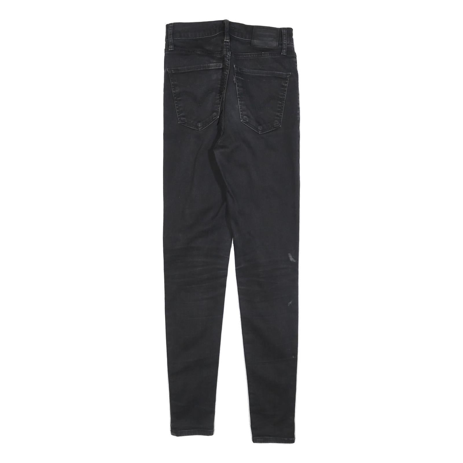 LEVI'S Womens Jeans Black Slim Skinny Denim Medium W26 L30 Stretch Cotton Blend