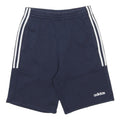 ADIDAS Mens Shorts Navy Blue Casual S W26 Cotton Blend Elastic Waistband