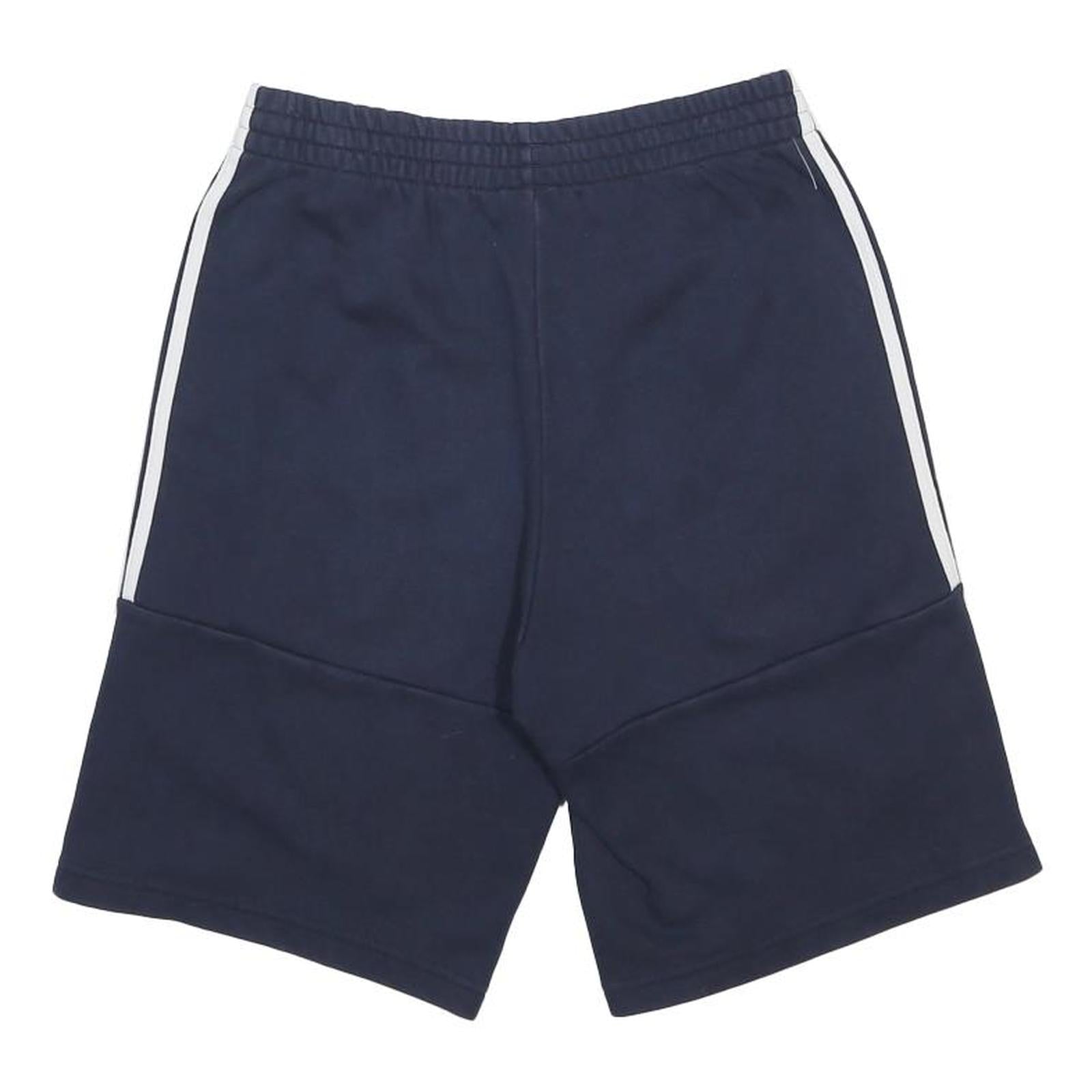 ADIDAS Mens Shorts Navy Blue Casual S W26 Cotton Blend Elastic Waistband
