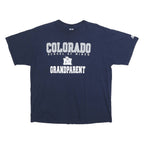 RUSSELL ATHLETIC Mens Navy Blue Colorado School Of Mines Grandparent T-Shirt XL