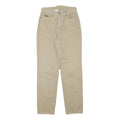 CALVIN KLEIN JEANS Womens Beige Cotton Blend Regular Leg Trousers W26 L28