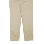 CALVIN KLEIN JEANS Womens Beige Cotton Blend Regular Leg Trousers W26 L28