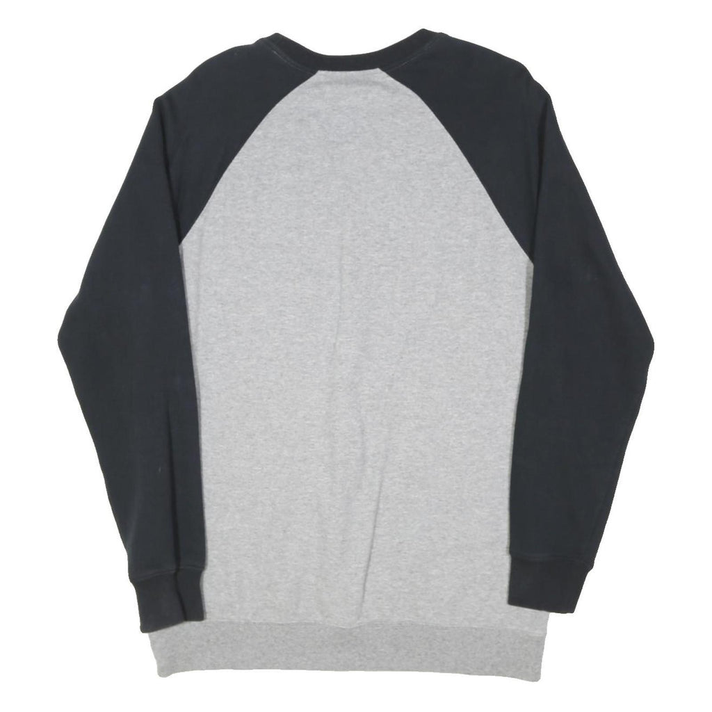 VANS Mens Grey & Black Crew Neck M Sweatshirt Cotton Blend Pullover Logo