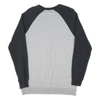 VANS Mens Grey & Black Crew Neck M Sweatshirt Cotton Blend Pullover Logo