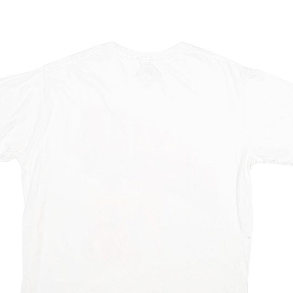 RODMAN Mens White Graphic T-Shirt L Short Sleeve Crew Neck Cotton Casual