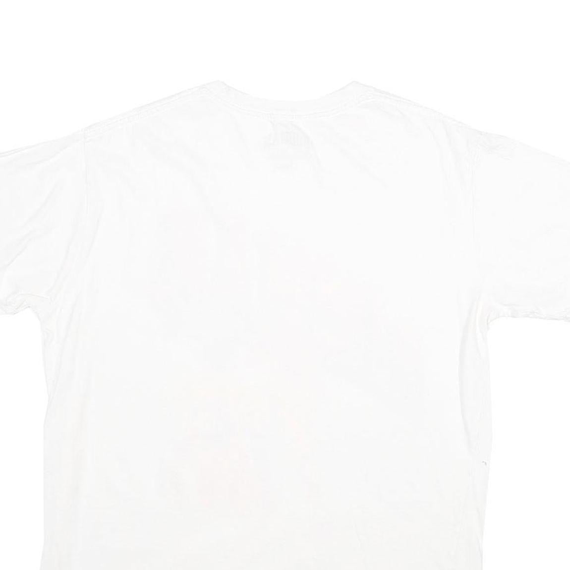 RODMAN Mens White Graphic T-Shirt L Short Sleeve Crew Neck Cotton Casual