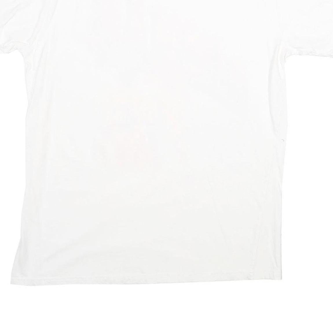 RODMAN Mens White Graphic T-Shirt L Short Sleeve Crew Neck Cotton Casual