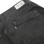 LEVI'S Womens Black Slim Skinny Denim Jeans W29 L32 Cotton Blend Zip Fastening