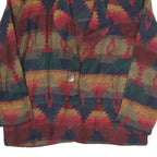 BEDFORD FAIR Womens Beige & Multicoloured Geometric Cotton Blend Blazer UK 8